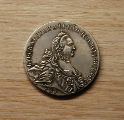 1 rupla 1762, Jetoni