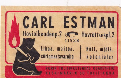 Carl Estman, Hovioikeudenp. 2      6/1