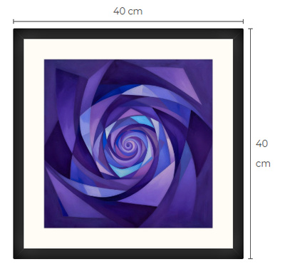 Uusi uniikki abstrakti art print taulu 40 cm x 40 cm