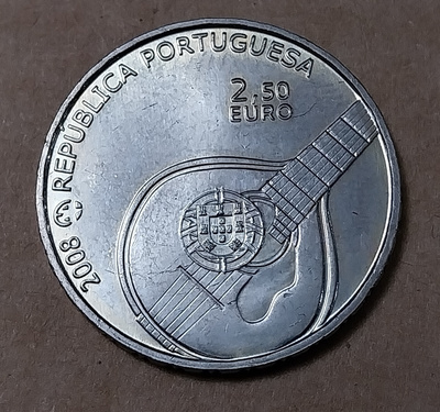 Portugali 2,50 euroa 2008 Fado