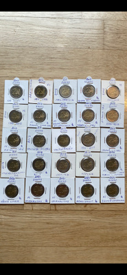 2€ juhlarahoja 25kpl 2005-2024 suomi