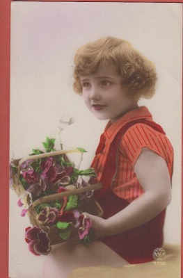 Lapsella orvokki kori - kulk v 1927