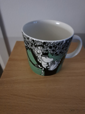 Muumimuki Vihreä 0,4 l uudenveroinen ja virheetön