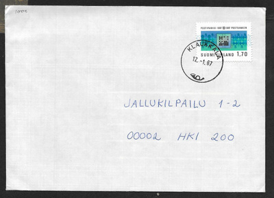 Postilähetys - PSP 100v (LAPE 1006) Klaukkala 12.1.1987