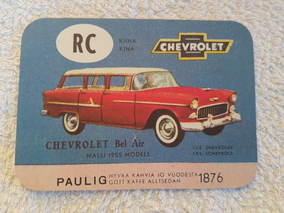 Minimoi Paulig -kortti CHEVROLET BEL AIR