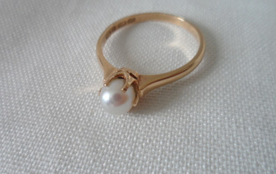 Kultasormus koko 20,5 vintage