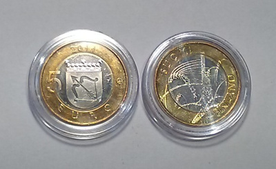 Suomi 5 € 2011 Savo, Kaskiviljely Puunrunko ja tähkä