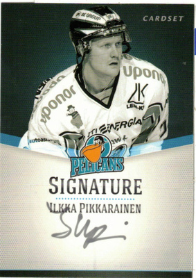 2012-13 Cardset ILKKA PIKKARAINEN Pelicans HIFK Signature