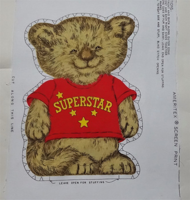 Lasten retro SUPERSTAR pehmo 80-luvulta - ompele ja täytä