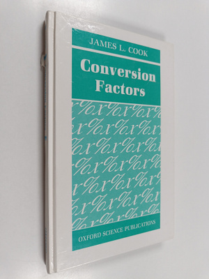 James L. Cook : Conversion factors