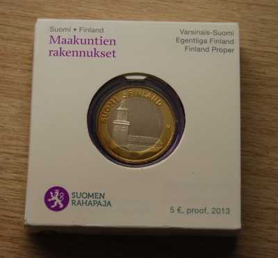 SUOMI: 5€ 2013 Turun tuomiokirkko Proof