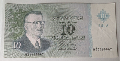 10 Markkaa 1963 Litt. A AZ6680047