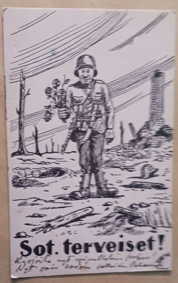 Ola Forsell: Sot. terveiset kukilla, Kenttäp. 1941