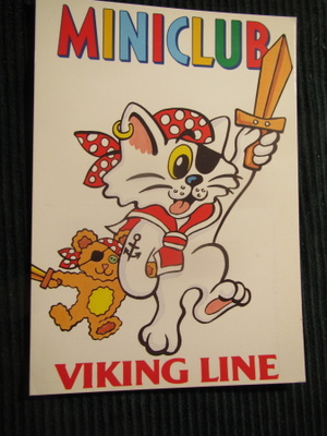 Viking Line. Miniclub. Laivapostikortti