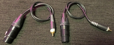 pari RCA - XLR naaras adapterikaapeli 50cm