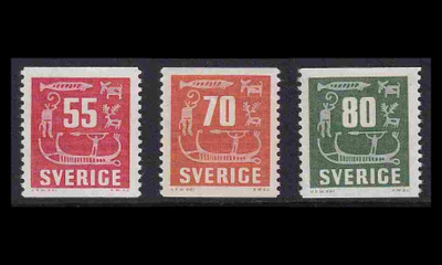 Ruotsi 431-3 ** Kalliopiirrokset (1957)
