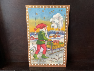 Postikortti Hyvää joulua! 1966