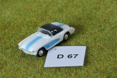#D67 Pienoisrautatiehen Chevrolet Corvette C1, 1:87
