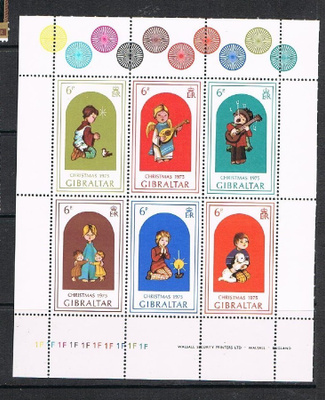 Gibraltar 1975 - Joulu Christmas ++ blokki