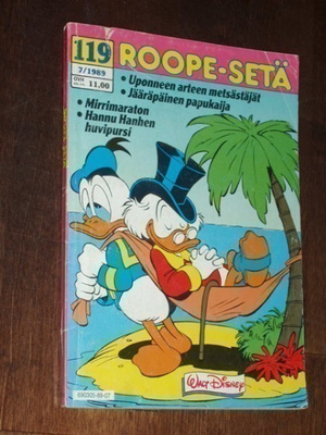 Roope-Setä Taskulehti  7 / 1989 (119) - Walt Disney