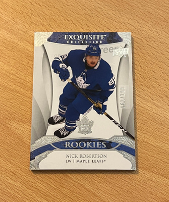 2020-21 Exquisite Nick Robertson Rookie #R-NR /299