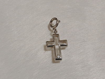 Hopea Hela risti riipus kivellä 925 charm