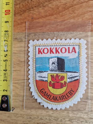 Kokkola vintage kangasmerkki