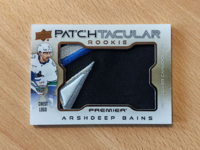 2024-25 UD Premier Arshdeep Bains Patch-Tacular /25