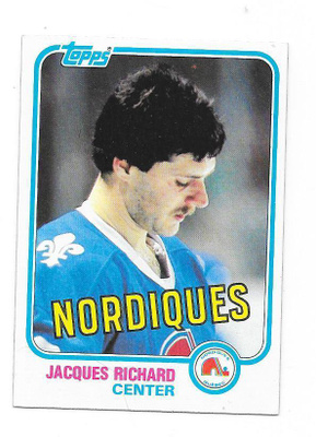 1981-82 Topps #29 Jacques Richard Quebec Nordiques