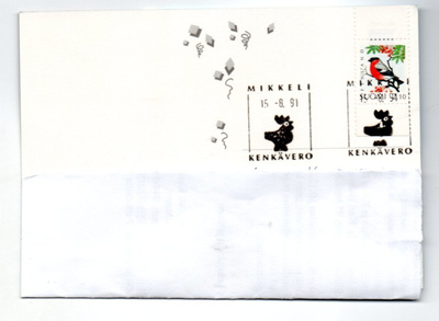Mikkeli: Kenkävero  (erikoisleima 15.8.1991)