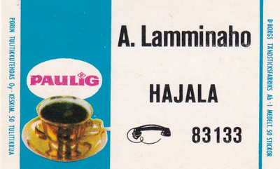 Hajala, A. Lamminaho  , Paulig   6/13