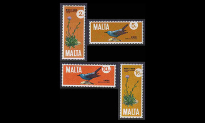 Malta 429-32 ** Lintuja kasveja (1971)