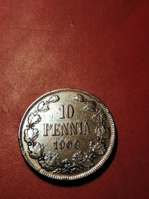 10 penniä 1900 Copper/Kupari *