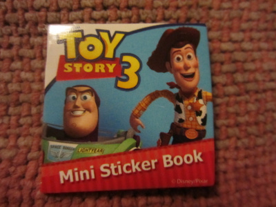 Toy Story 3 Mini Sticker Book / Tarrakirja / Tarrat