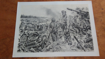 Jatkosota Motti Sotapiirros Lindeberg 1942