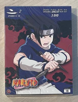 NARUTO: Jaksot 14-26 (3DVD) Original Uncut Box (UUSI)