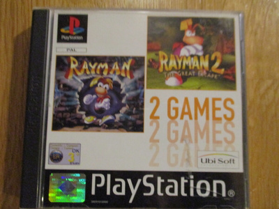 RAYMAN & RAYMAN 2 - The Great Escape * PS1  SLES 0049-T & 02
