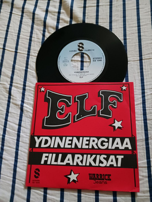 ELF – Ydinenergiaa 7" ps orig 1980 Pop Rock uusi mint