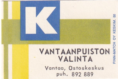Vantaa, Vantaanpuiston Valinta   6/3