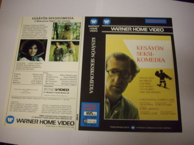 Vhs kansipaperi Fix -  KESÄYÖN SEKSIKOMEDIA (Sis.postikulut)