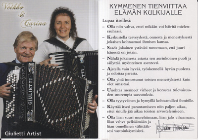 Veikko Ahvenainen ja Carina. e217