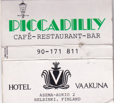 Helsinki, Piccadilly, Hotel Vaakuna     b633