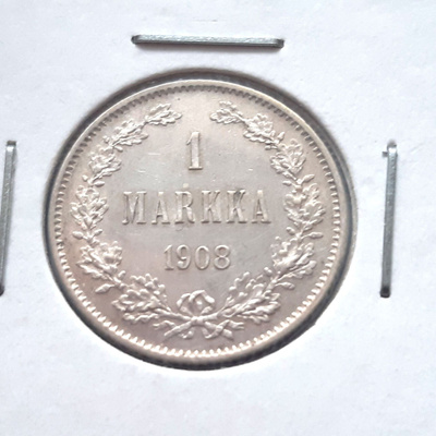 1 markka 1908 SNY 408