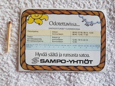 SAMPO VANHA TARRA sää yleisradio