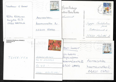 Postilähetyksiä erä 20kpl