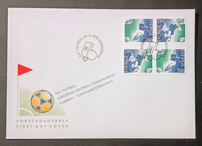 1992 FDC Jalkapallon EM-kisat