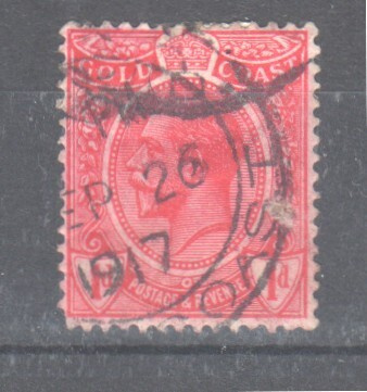 Gold coast 1913 1p aniliininpunainen.