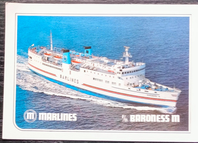 Laivakortti Marlines  F/B Baroness m