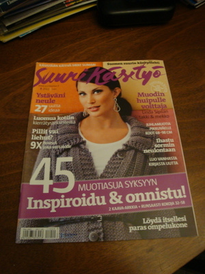 SUURI KÄSITYÖ  -LEHTI 9/ 2011 SORMIN NEULONTA, LINDA SIPILÄ
