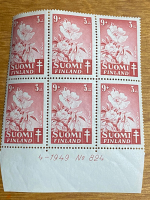 TUB 1949 9MK+3MK NUMERO KUUSILO**